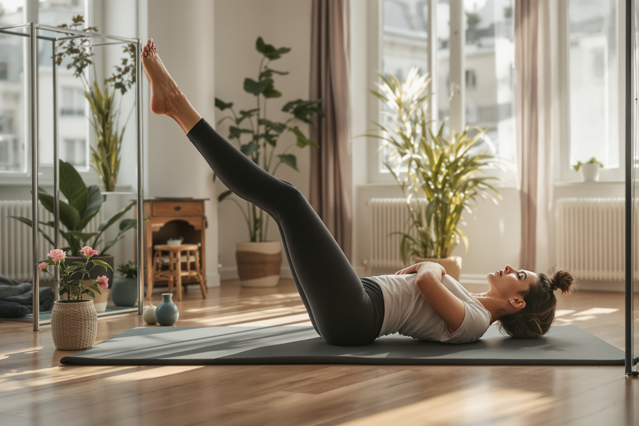 Séance de Pilates dans un studio parisien zen